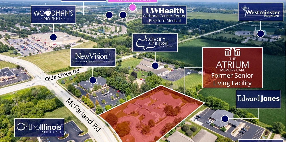 REIT Sale | The Atrium - Former Senior Living Facility | Rockford, IL